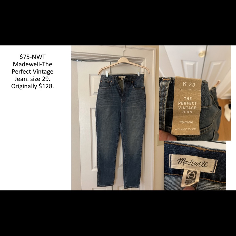 NWT Madewell Perfect Vintage Jeans